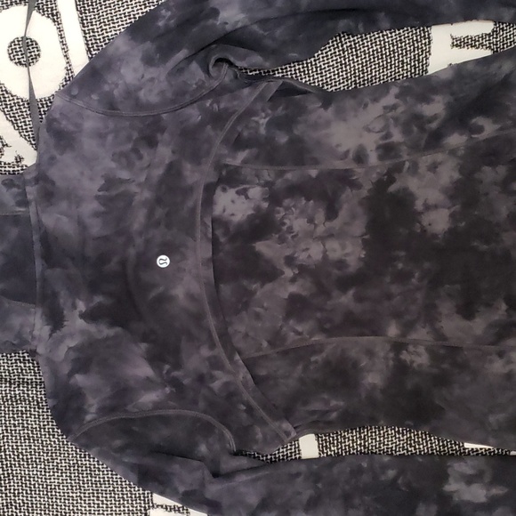 Lulu Align HR Pant 25" & Hooded Define Jacket - Nulu Diamond Dye Graphite Grey - Picture 8 of 10